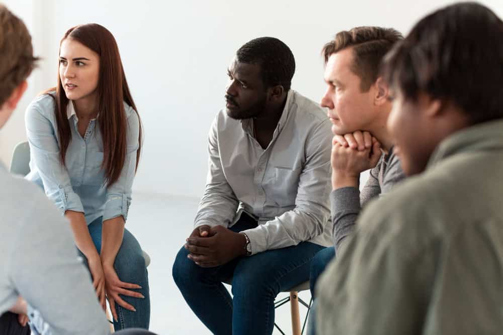 Rehab patients reflecting during treatment at drug rehab near Pleasantville NJ